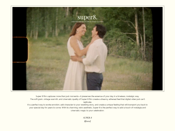 Price guide add-on page for Super 8 film